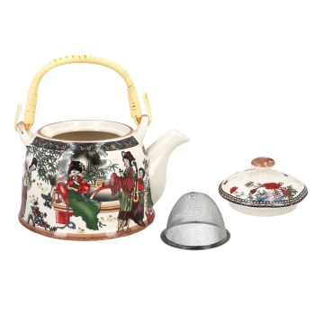 Czajnik ceramiczny z zaparzaczem