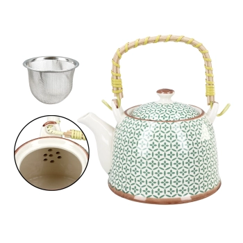 Czajnik ceramiczny z zaparzaczem