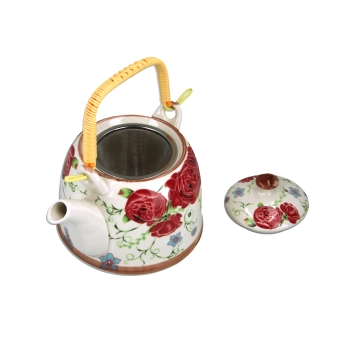 Czajnik ceramiczny z zaparzaczem