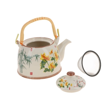 Czajnik ceramiczny z zaparzaczem