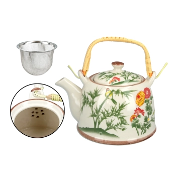 Czajnik ceramiczny z zaparzaczem