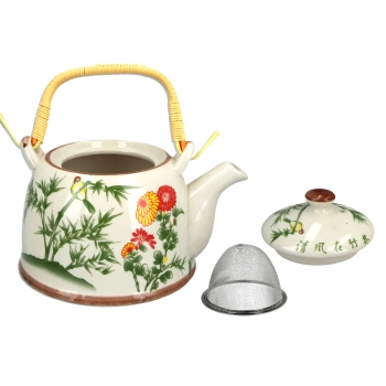 Czajnik ceramiczny z zaparzaczem