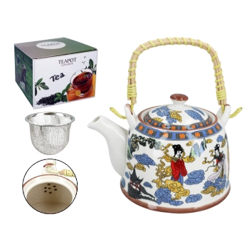 Czajnik ceramiczny z zaparzaczem