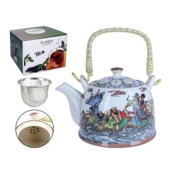 Czajnik ceramiczny z zaparzaczem