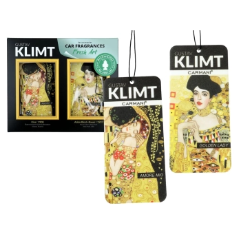 Kpl. 2 zapachów samochodowych - G. Klimt, Amore mio i Golden Lady  (CARMANI)