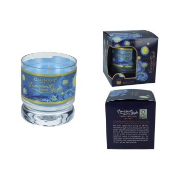 Świeczka w szkle - V. van Gogh, Gwiaździsta Noc, Boss (CARMANI)