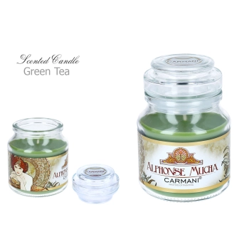 Świeczka zapachowa, american mały - A. Mucha, Green Tea (CARMANI)