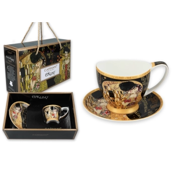 Filiżanka espresso Vanessa - G. Klimt, Pocałunek (CARMANI)