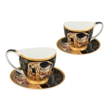 Filiżanka espresso Vanessa - G. Klimt, Pocałunek (CARMANI)
