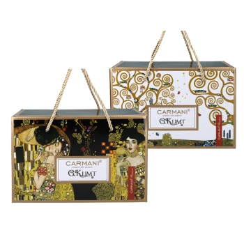 Filiżanka espresso Vanessa - G. Klimt, Drzewo życia, białe tło (CARMANI)