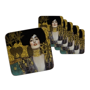 Kpl. 6 podkładek korkowych - G. Klimt, Judyta (CARMANI)