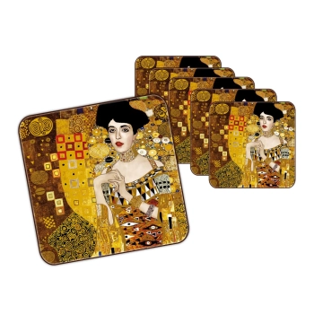 Kpl. 6 podkładek korkowych - G. Klimt, Adela (CARMANI)
