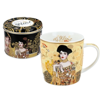 Kubek w puszce - G. Klimt, Adela, kremowe tło (CARMANI)