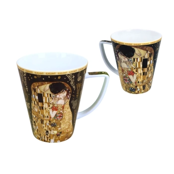 Kpl. filiżanka i kubek - G. Klimt, Pocałunek (CARMANI)