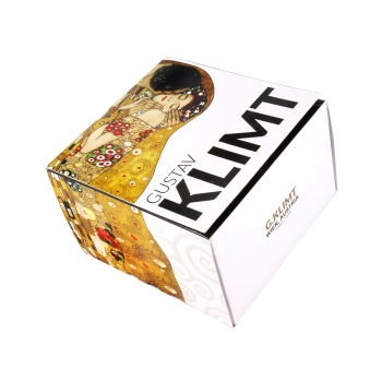 Kubek - G. Klimt, Pocałunek, kremowe tło (CARMANI)