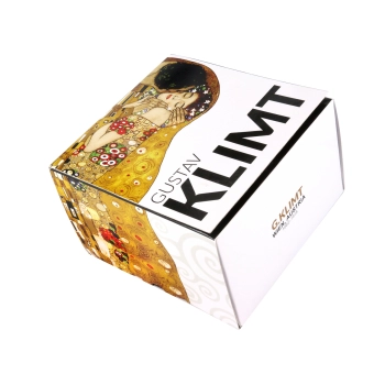 Kubek - G. Klimt, Pocałunek, czarne tło (CARMANI)