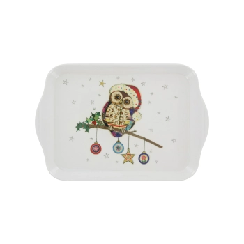 Taca z melaminy mała - Bug Art Owl Baubles