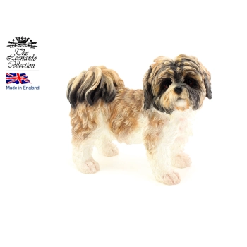 Figurka - pies Brown&White Shihtzu