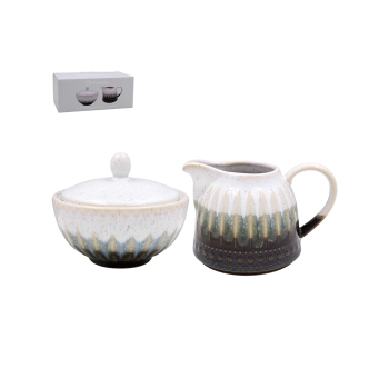 Kpl. Cukiernica i mlecznik - Reactive Glaze