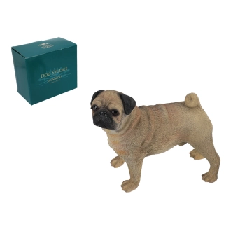Figurka - pies stojący Pug