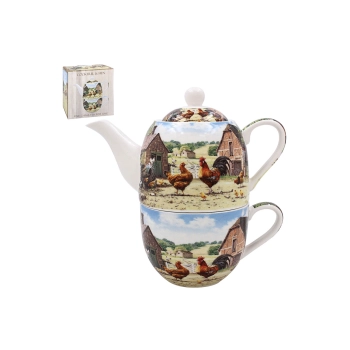 Tea For One - Cockerel & Hen