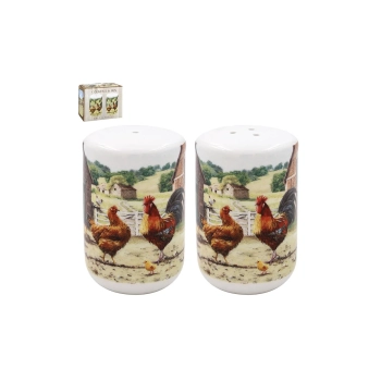 Kpl. solniczka i pieprzniczka - Cockerel & Hen
