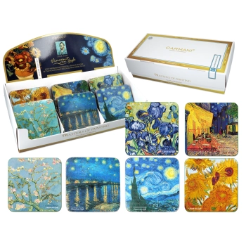 Display 36 podkładek korkowych - V. van Gogh, mix (CARMANI)