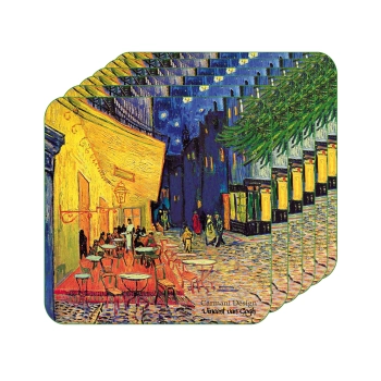 Display 36 podkładek korkowych - V. van Gogh, mix (CARMANI)
