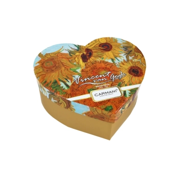 Kpl. 2 kubków w sercu - V. van Gogh, Słoneczniki (CARMANI)