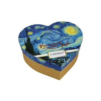 Kpl. 2 kubków w sercu - V. van Gogh, Gwiaździsta noc (CARMANI)