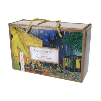 Kpl. 2 filiżanek espresso - V. van Gogh, Taras kawiarni nocą (CARMANI)