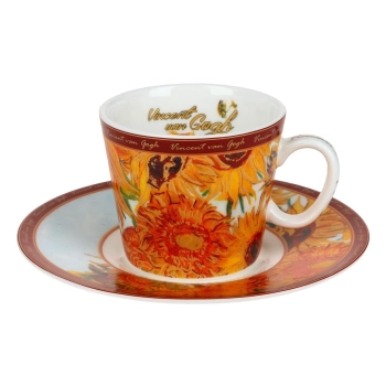 Filiżanka espresso - V. Van Gogh, Słoneczniki (CARMANI)