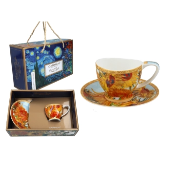 Filiżanka espresso Vanessa - V. van Gogh, Słoneczniki (CARMANI)