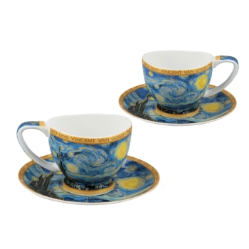 Filiżanka espresso Vanessa - V. van Gogh, Gwiaździsta Noc (CARMANI)