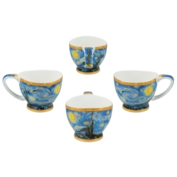Filiżanka espresso Vanessa - V. van Gogh, Gwiaździsta Noc (CARMANI)