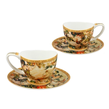 Filiżanka espresso Vanessa - V. van Gogh, Wazon z różami (CARMANI)
