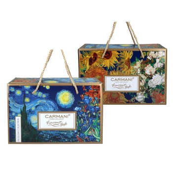 Filiżanka espresso Vanessa - V. van Gogh, Kwitnący Migdałowiec, srebrny (CARMANI)