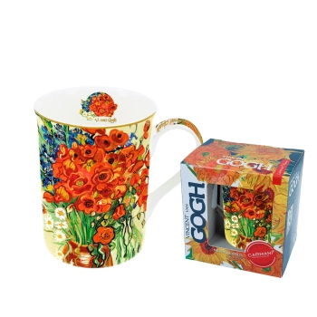 Kubek Classic New - V. van Gogh, Maki w wazonie (CARMANI)