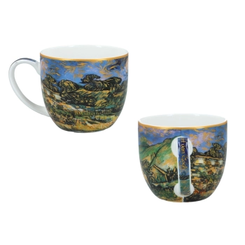 Kpl. 2 filiżanek ze spodkami - V. van Gogh, Chaty kryte strzechą (CARMANI)