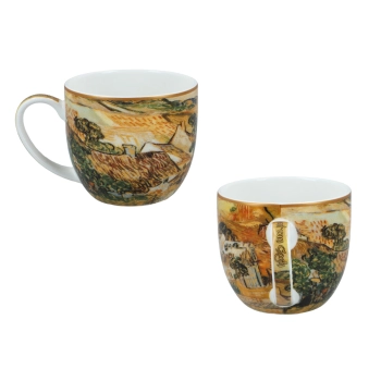 Kpl. 2 filiżanek ze spodkami - V. van Gogh, Chaty kryte strzechą (CARMANI)