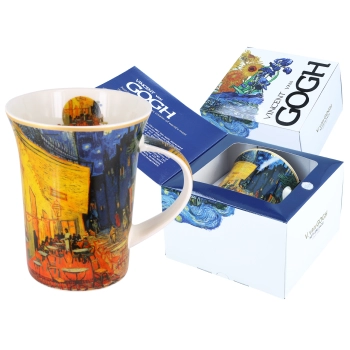 Kubek - V. van Gogh, Taras kawiarni w nocy (CARMANI)