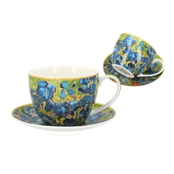 Filiżanka ze spodkiem - V. van Gogh, Irysy (CARMANI)