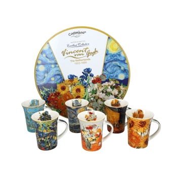 Kpl. 6 kubków - V. van Gogh (CARMANI)