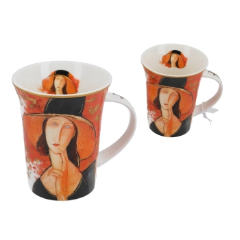 Kubek - A. Modigliani - Kobieta w kapeluszu (CARMANI)