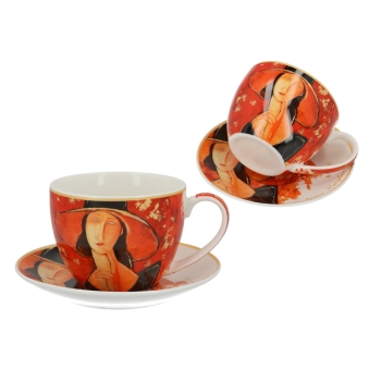 Filiżanka ze spodkiem - A. Modigliani, Kobieta w kapeluszu (CARMANI)