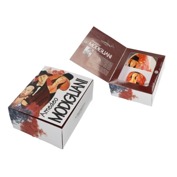 Filiżanka espresso ze spodkiem - A. Modigliani, Kobieta w kapeluszu (CARMANI)