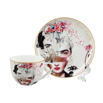 Filiżanka śniadaniowa - L. Jover, Frida Kahlo (CARMANI)