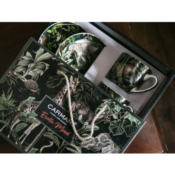 Kpl. 2 filiżanek ze spodkami - Exotic mood (CARMANI)