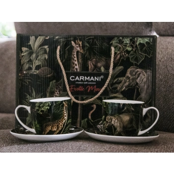 Kpl. 2 filiżanek ze spodkami - Exotic mood (CARMANI)