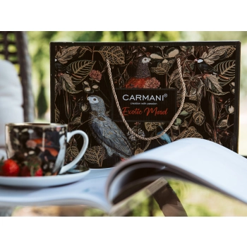 Kpl. 2 filiżanek ze spodkami - Exotic mood (CARMANI)